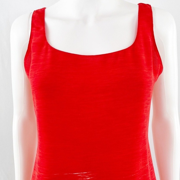 Emanuel Ungaro Liberte Orange Sleeveless Sheath Dress Size 8P Colorful Chic - Picture 3 of 9